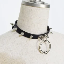 ACDC RAG Black Ball Ring Needle Choker