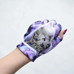 ACDC RAG Galaxy Cat Fingerless Gloves