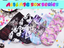 ACDC RAG Galaxy Cat Socks