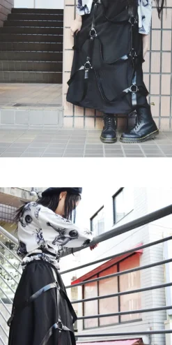 ACDC RAG Long Harness Skirt