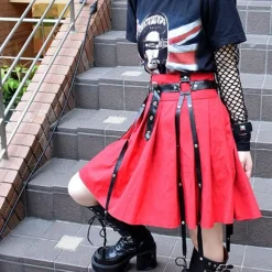 ACDC RAG 4R Pleated Skirt