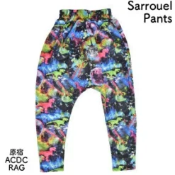ACDC RAG Space Cat & Dinosaur Sarouel Pants