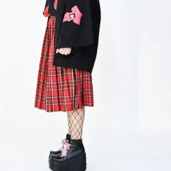 ACDC RAG Tartan Checkered Pleated Skirt
