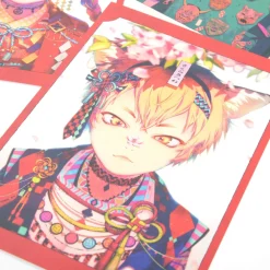 Akiakane Postcard Set: Red