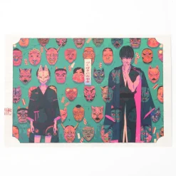 Akiakane Postcard Set: Red