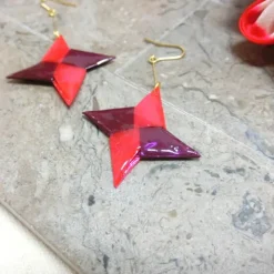 aller au lit Shuriken Bicolor Earrings