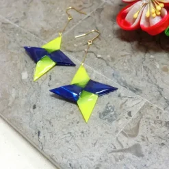 aller au lit Shuriken Bicolor Earrings