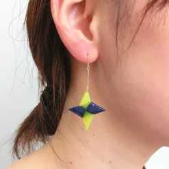 aller au lit Shuriken Bicolor Earrings