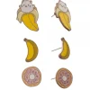 Bananya Earrings 3-Pack