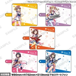BanG Dream! Girls Band Party! 2022 Ver. Poppin'Party Notebook-Style Smartphone Case L Vol. 2