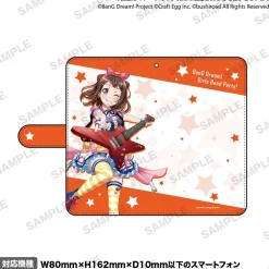 BanG Dream! Girls Band Party! 2022 Ver. Poppin'Party Notebook-Style Smartphone Case L Vol. 2