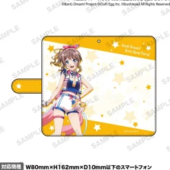 BanG Dream! Girls Band Party! 2022 Ver. Poppin'Party Notebook-Style Smartphone Case L Vol. 2