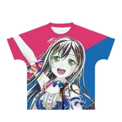 BanG Dream! Girls Band Party! Tae Hanazono Ani-Art Unisex Full Graphic T-Shirt Vol. 4