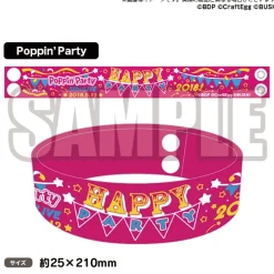 BanG Dream! Girls Band Party! Poppin'Party 5th☆Live Anniversary Wristband