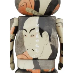 BE＠RBRICK Boston Museum Toshusai Sharaku: Ichikawa Omezo no Yakko Ippei 100% & 400%