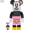 BE＠RBRICK Building a Building Box Lunch Minnie 100％ & 400％ Set