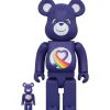 BE＠RBRICK Care Bears Rainbow Heart Bear 100％ & 400％