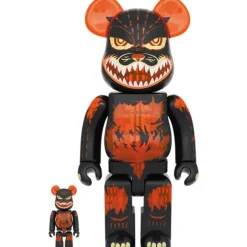 BE@RBRICK Godzilla vs. Destoroyah Meltdown Godzilla: Clear Orange Ver. 100％ & 400％