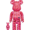 BE＠RBRICK hide with Spread Beaver Pink Heart 100％ & 400％