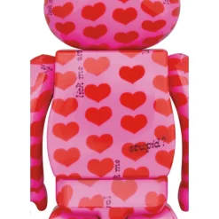 BE＠RBRICK hide with Spread Beaver Pink Heart 100％ & 400％