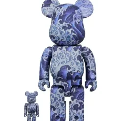 BE@RBRICK Katsushika Hokusai Uemachi Festival Stall Ceiling Painting: Onami 100% & 400%