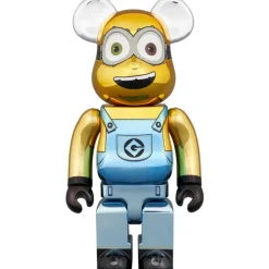 BE@RBRICK Minions Bob: Chrome Ver. 100％ & 400％