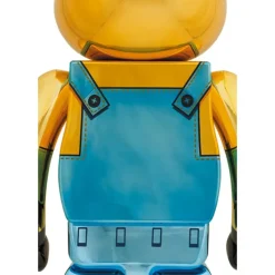 BE＠RBRICK Minions Fever Stuart: Chrome Ver. 1000％