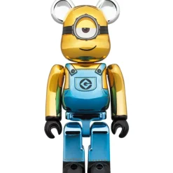 BE＠RBRICK Minions Fever Stuart: Chrome Ver. 100％ & 400％
