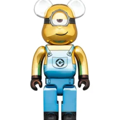 BE＠RBRICK Minions Fever Stuart: Chrome Ver. 100％ & 400％