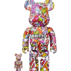 BE@RBRICK Romero Britto Heart 100％ & 400％