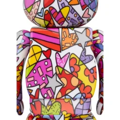 BE@RBRICK Romero Britto Heart 100％ & 400％