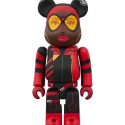 BE@RBRICK Spider-Man: Across the Spider-Verse Spider-Man 2099 & Spider-Woman 100% 2-Pack Set