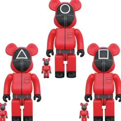 BE＠RBRICK Squid Game Guard ○/△/□ 100% & 400%