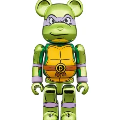 BE＠RBRICK Teenage Mutant Ninja Turtles Donatello: Chrome Ver. 100％ & 400％