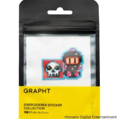 Bomberman Embroidered Sticker Super Bomberman Black Bomber