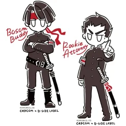 Capcom x B-Side Label The Great Ace Attorney Sticker Collection Vol. 2