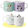 Concombre Angel & Devil Cat Ceramic Mug Pair Set