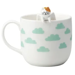 Concombre Angel & Devil Cat Ceramic Mug Pair Set