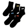coudre un Colorful Ribbon Black Socks