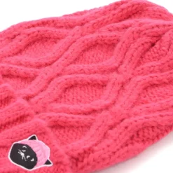 Cuelitt Cable Knit Pigtails Beanie