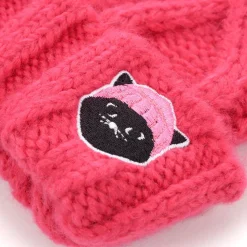 Cuelitt Cable Knit Pigtails Beanie