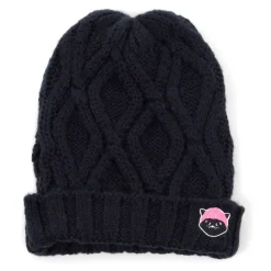 Cuelitt Cable Knit Pigtails Beanie