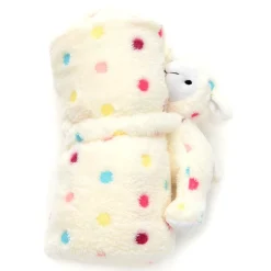 Dakko Multi-Color Polka Dot Doll Blanket