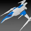 Darius Silver Hawk 3F-1B Space Fighter: 2P Color Ver. 1/144 Scale Plastic Kit (Re-run)