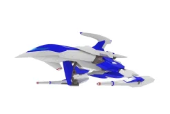 Dariusburst CS Core Legend Silver Hawk Burst: 2P Color Ver. 1/60 Scale Plastic Kit (Re-run)