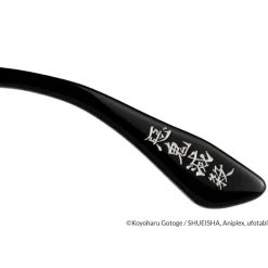 Demon Slayer: Kimetsu no Yaiba Collaboration Tengen Uzui Model Glass Frame w/ Original Eyeglass Case & Cleaning Cloth Set