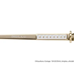 Demon Slayer: Kimetsu no Yaiba Collaboration Zenitsu Agatsuma Model Glass Frame w/ Original Eyeglass Case & Cleaning Cloth Set