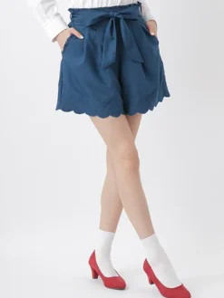 earth music&ecology Embroided Hem Culottes