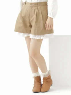 earth music&ecology Laced Hem Shorts