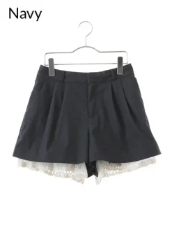 earth music&ecology Laced Hem Shorts